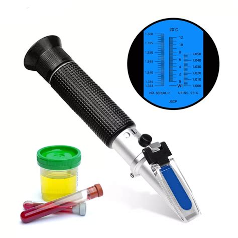 specific gravity urine refractometer high